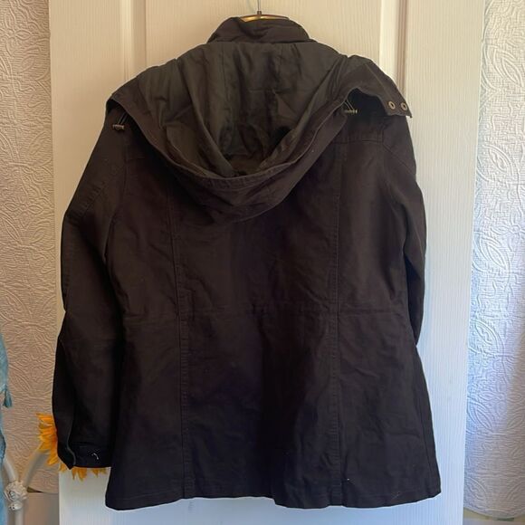 WenVen Women's Utility Jacket Hooded Lightweight Cotton Casual - L - NWT - Picture 5 of 7